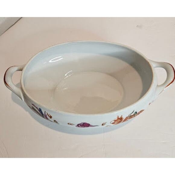 Nakazato Japanese Oval Casserole: Phoenix & Dragon Design Lidded Serving Bowl - Picture 6 of 11